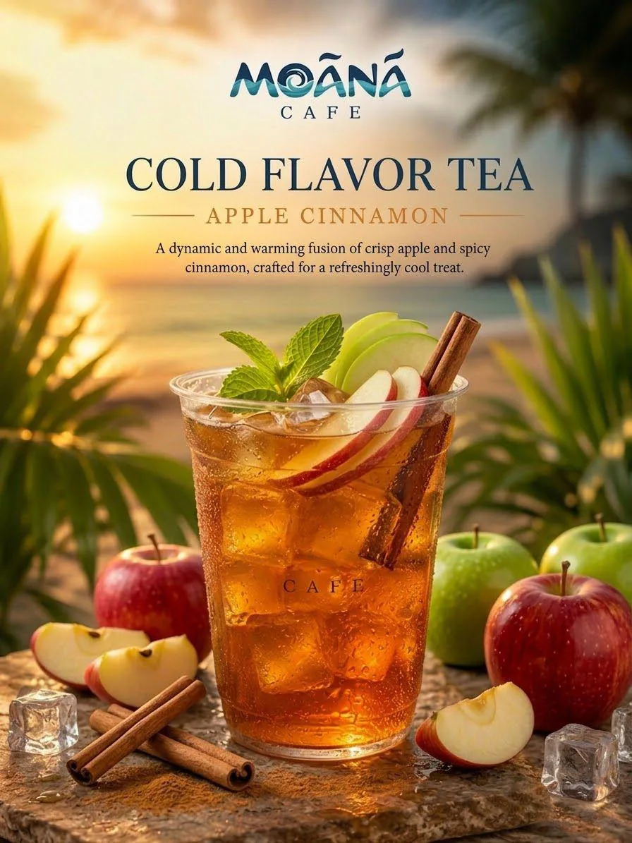 Apple Cinnamon Cold Tea at Moānā Café