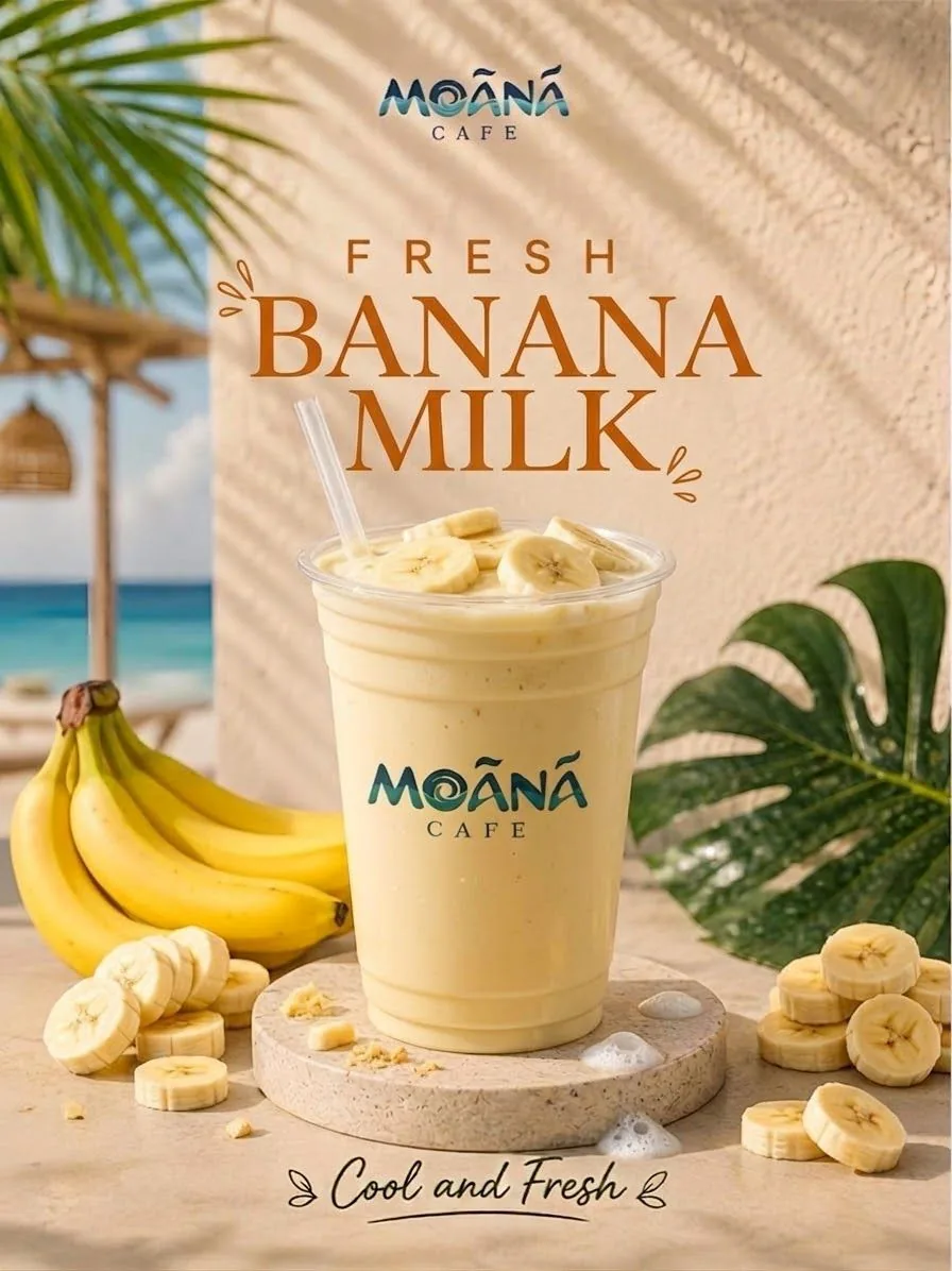 Banana Milk at Moānā Café