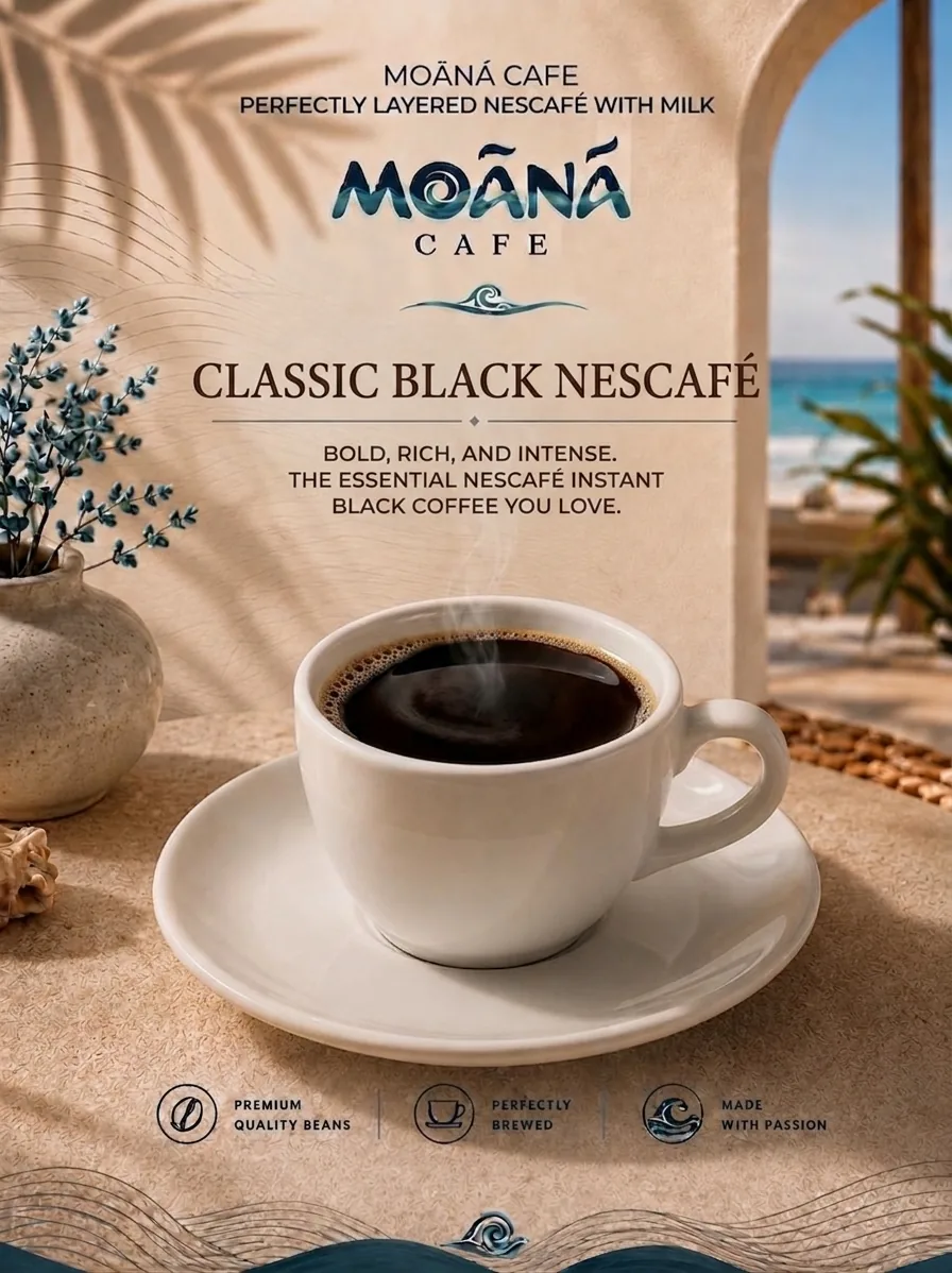 Black Nescafé at Moānā Café
