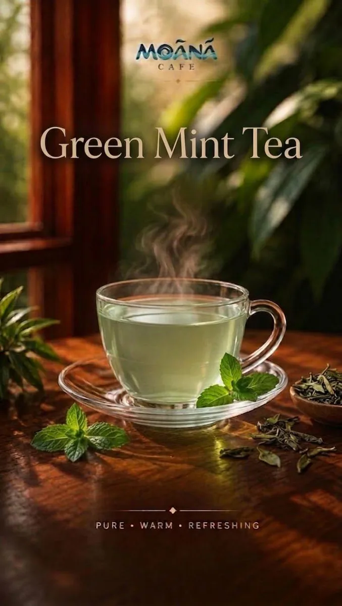 Green Tea at Moānā Café