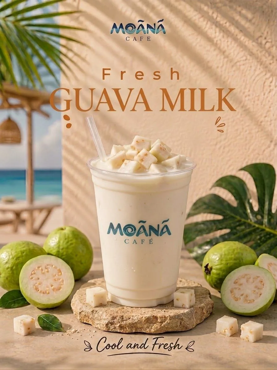 Guava Milk at Moānā Café