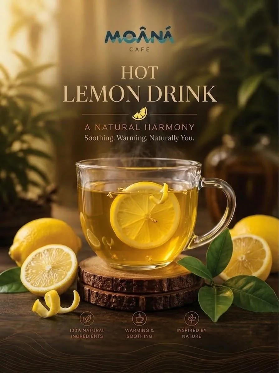 Hot Lemon at Moānā Café