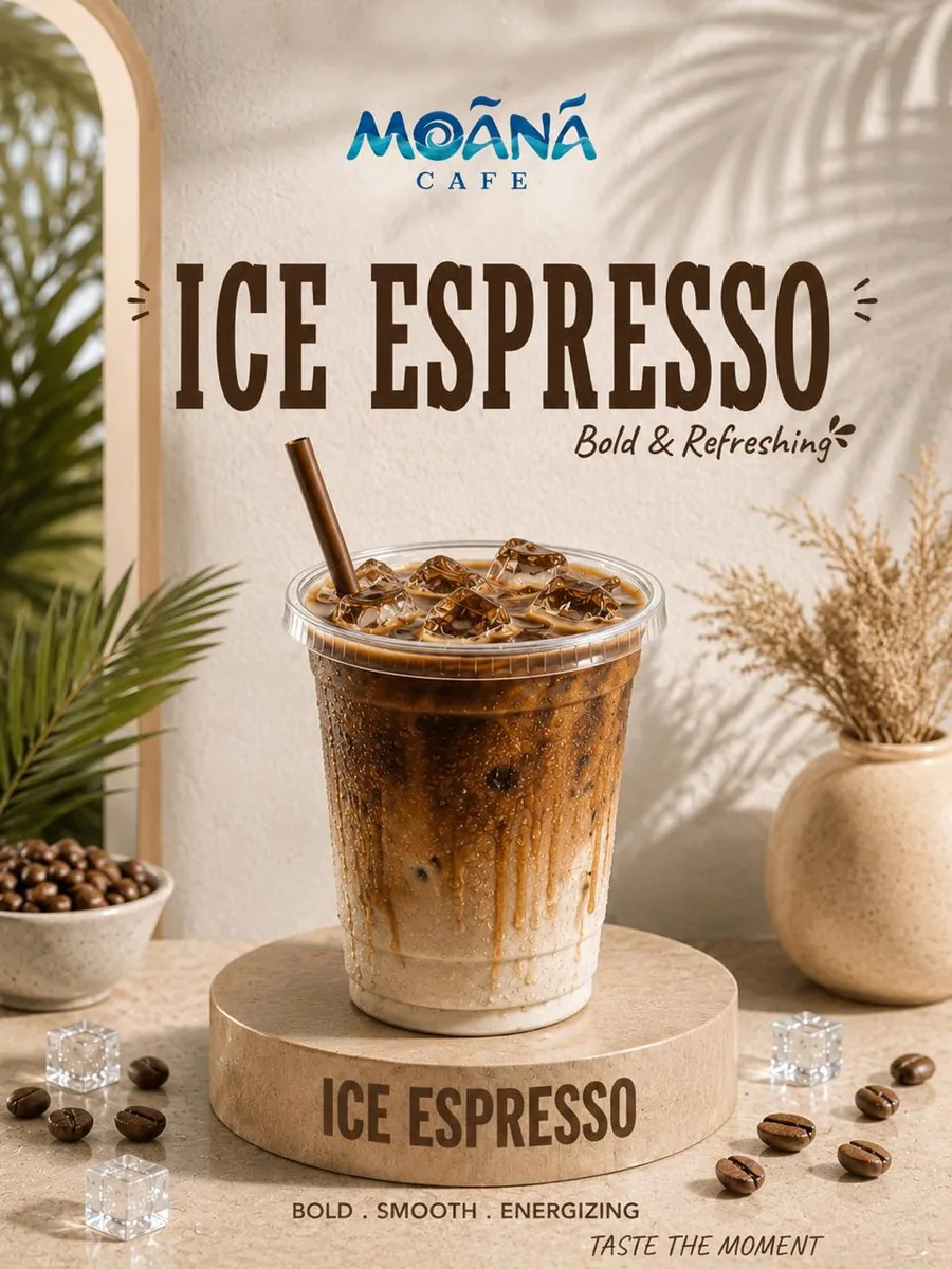 Iced Espresso at Moānā Café