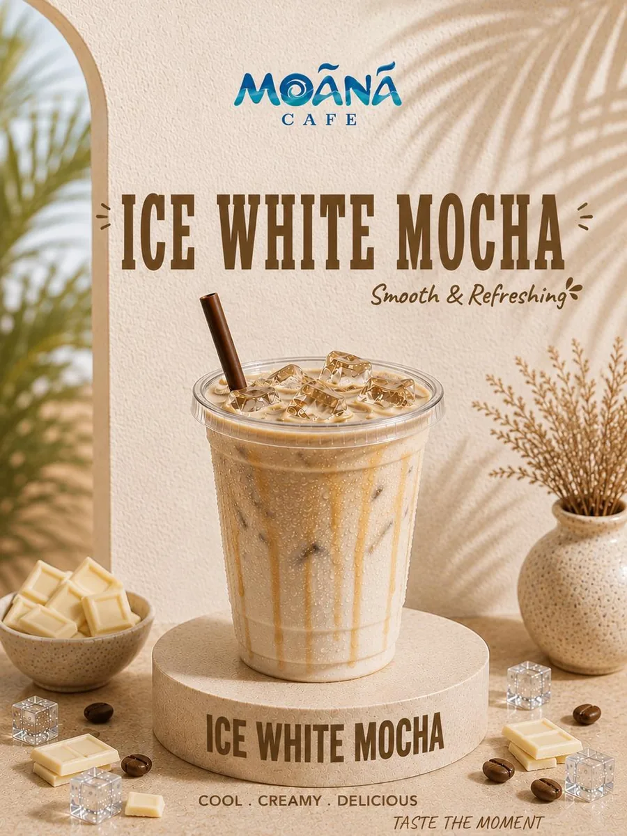 Iced Mocha at Moānā Café