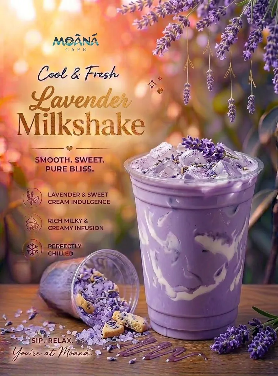 Lavender Milkshake at Moānā Café