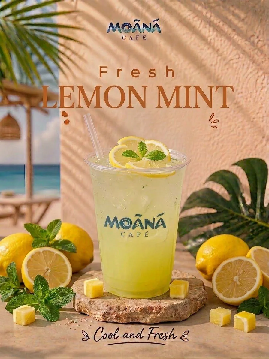 Fresh Lemon Mint at Moānā Café