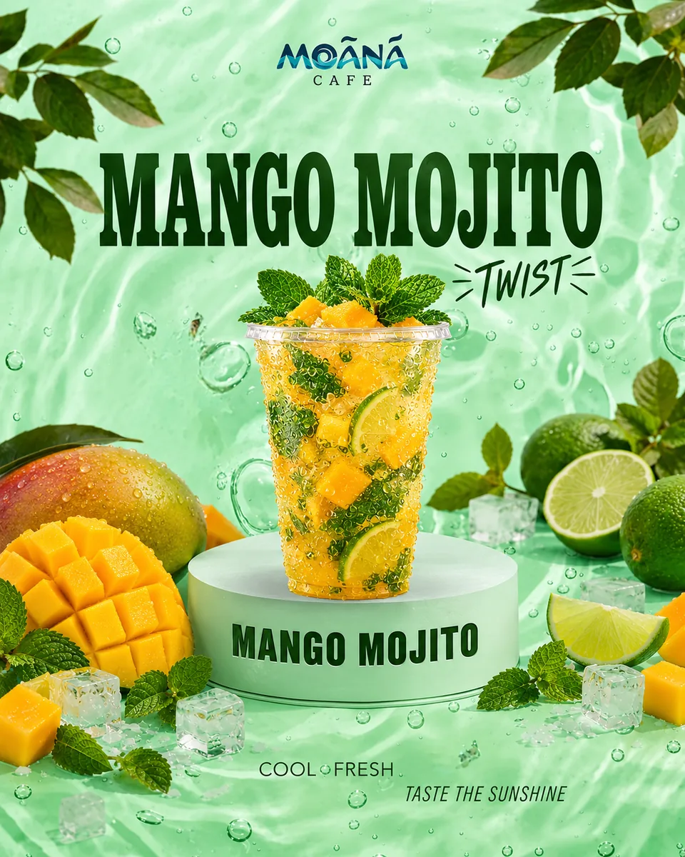 Mango Mojito at Moānā Café