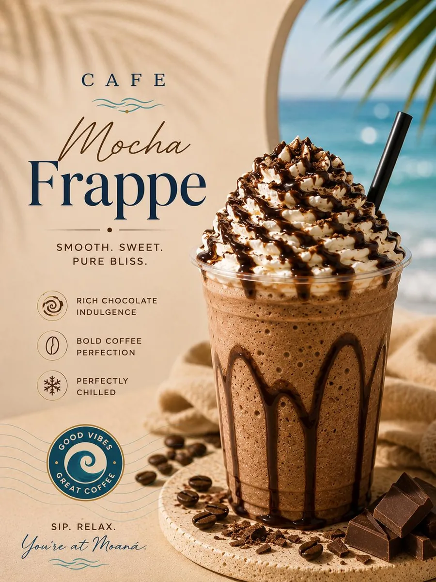 Mocha Frappé at Moānā Café