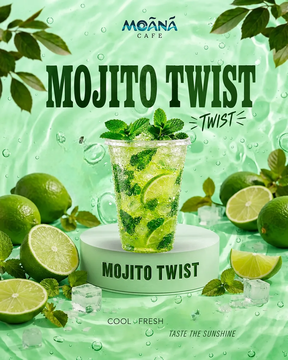 Mojito Twist at Moānā Café