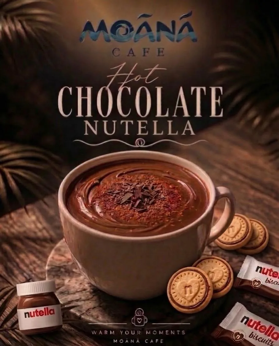 Nutella or White Hot Chocolate at Moānā Café