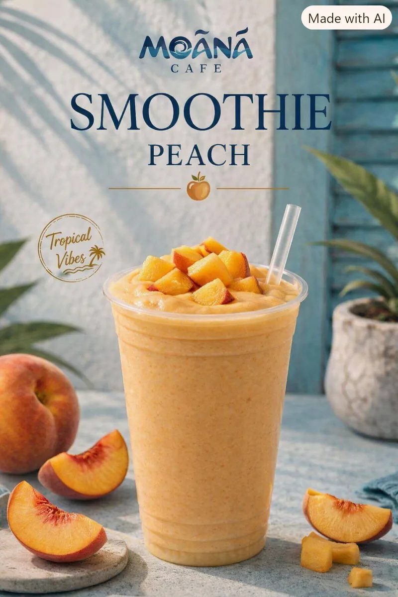 Peach Smoothie at Moānā Café