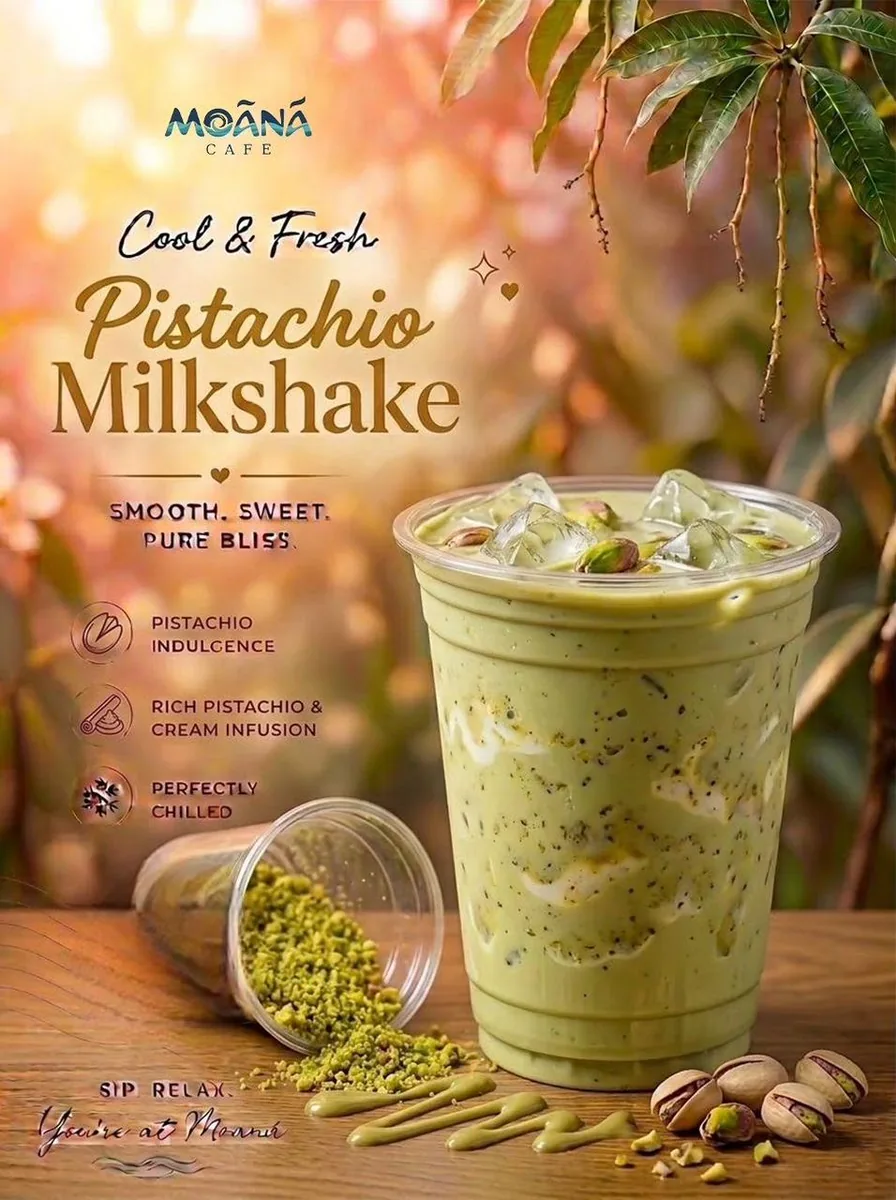 Pistachio Milkshake at Moānā Café