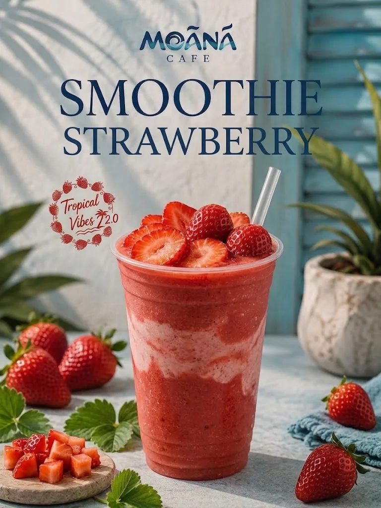 Strawberry Smoothie at Moānā Café