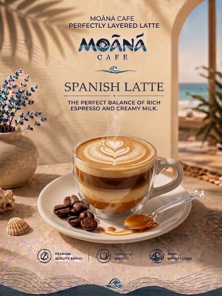 Spanish Latte at Moānā Café