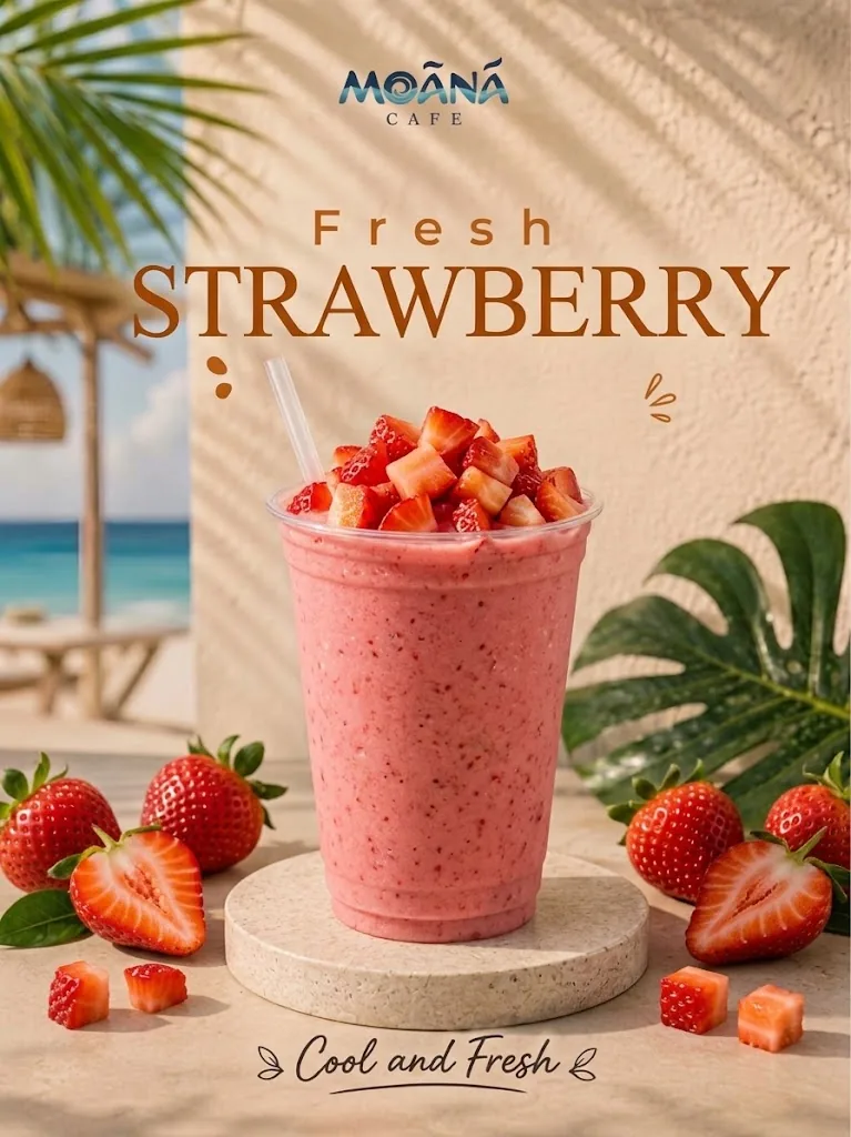 Fresh Strawberry at Moānā Café