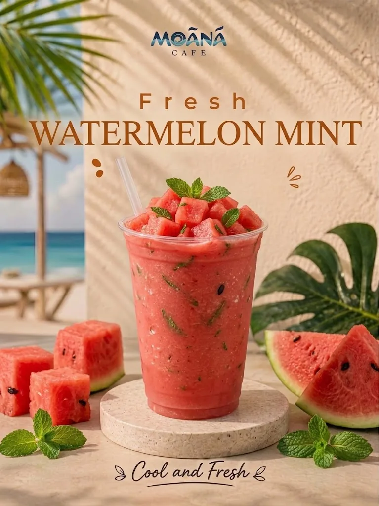 Fresh Watermelon at Moānā Café