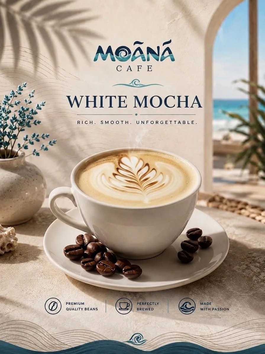 Mocha at Moānā Café